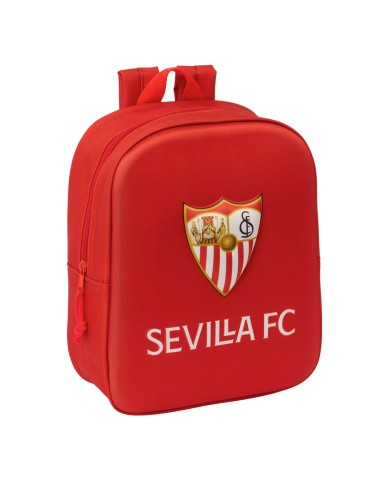 Zaino Scuola Sevilla Fútbol Club Rosso 22 x 27 x 10 cm 3D