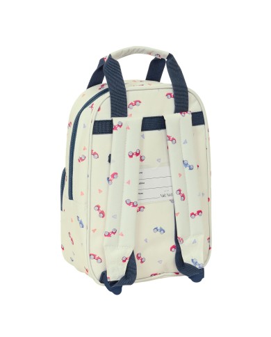 Zaino Scuola Nait Nait Coches Beige 20 x 28 x 8 cm