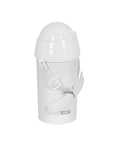 Bottiglia con Tappo e Cannuccia Miffy Niebla Grigio PVC 500 ml