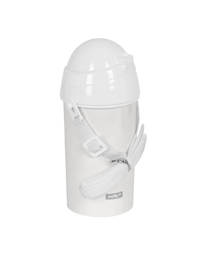 Bottiglia con Tappo e Cannuccia Miffy Niebla Grigio PVC 500 ml