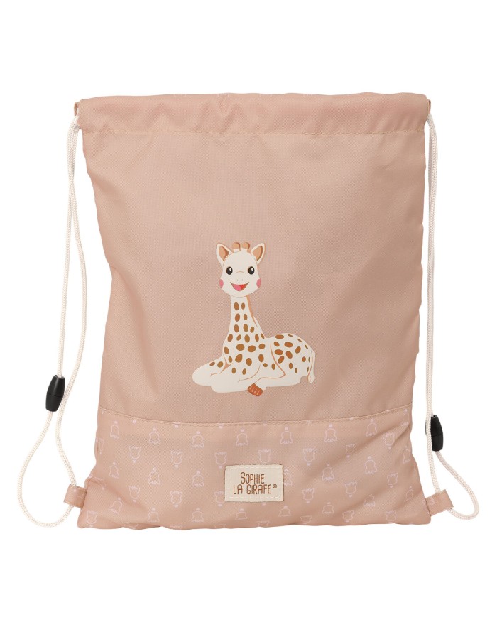 Zainetto con Cordini Sophie la Girafe Beige 26 x 34 x 1 cm Zainetto con Cordini Sophie la Girafe Beige 26 x 34 x 1 cm