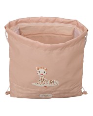 Zainetto con Cordini Sophie la Girafe Beige 26 x 34 x 1 cm Zainetto con Cordini Sophie la Girafe Beige 26 x 34 x 1 cm