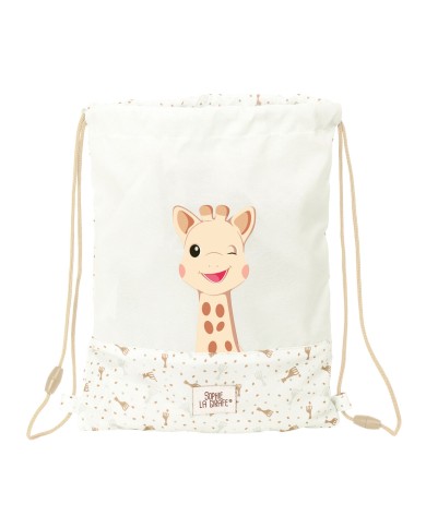 Zainetto con Cordini Sophie la Girafe Beige 26 x 34 x 1 cm
