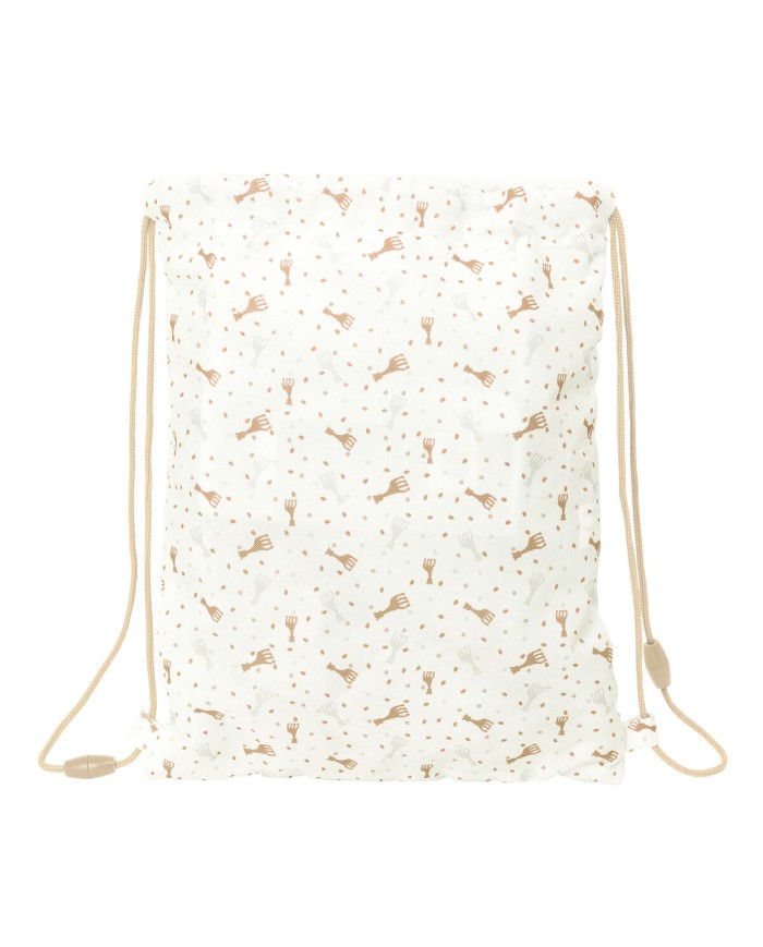 Zainetto con Cordini Sophie la Girafe Beige 26 x 34 x 1 cm Zainetto con Cordini Sophie la Girafe Beige 26 x 34 x 1 cm