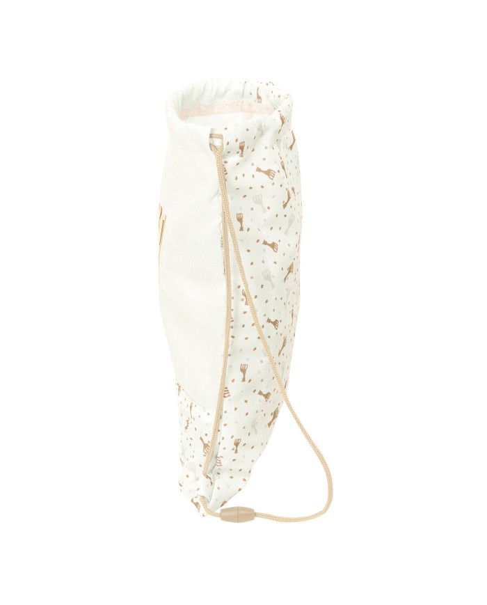 Zainetto con Cordini Sophie la Girafe Beige 26 x 34 x 1 cm Zainetto con Cordini Sophie la Girafe Beige 26 x 34 x 1 cm