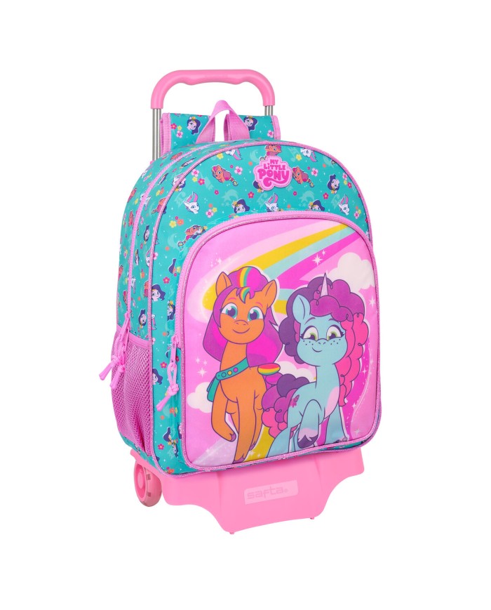 Trolley per la Scuola My Little Pony Magic Rosa Turchese 33 x 42 x 14 cm Trolley per la Scuola My Little Pony Magic Rosa Turchese 33 x 42 x 14 cm