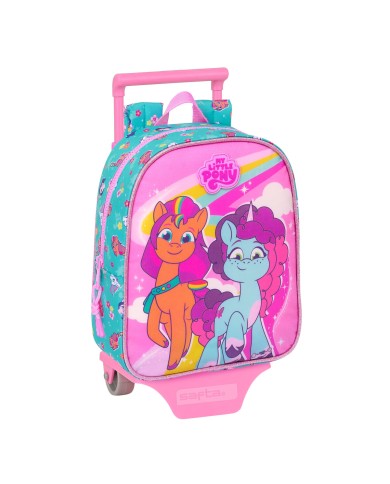 Trolley per la Scuola My Little Pony Magic Rosa Turchese 22 x 27 x 10 cm