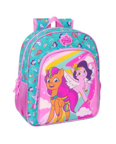 Zaino Scuola My Little Pony Magic Rosa Turchese 32 x 38 x 12 cm