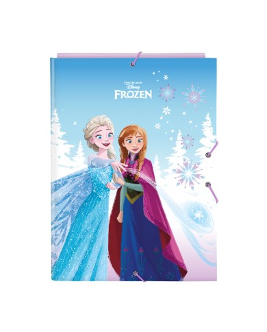 Raccoglitore ad anelli Frozen Cool days Violetta Blu cielo A4 26 x 33.5 x 2.5 cm