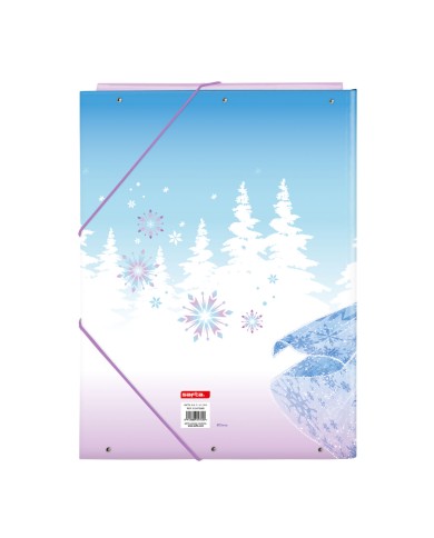 Raccoglitore ad anelli Frozen Cool days Violetta Blu cielo A4 26 x 33.5 x 2.5 cm