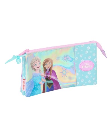 Portaoggetti Triplo Frozen Cool days Violetta Blu cielo 22 x 12 x 3 cm