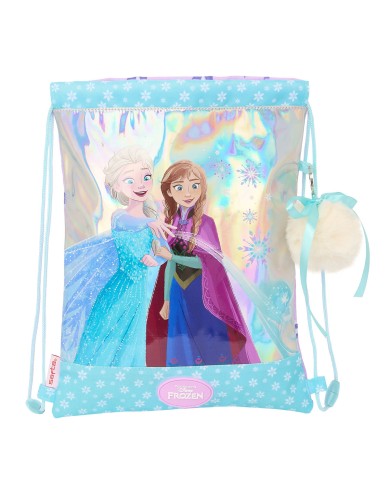 Zainetto con Cordini Frozen Cool days Violetta Blu cielo 26 x 34 x 1 cm
