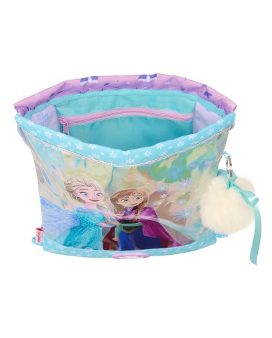 Zainetto con Cordini Frozen Cool days Violetta Blu cielo 26 x 34 x 1 cm