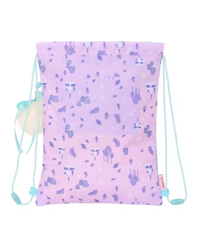 Zainetto con Cordini Frozen Cool days Violetta Blu cielo 26 x 34 x 1 cm