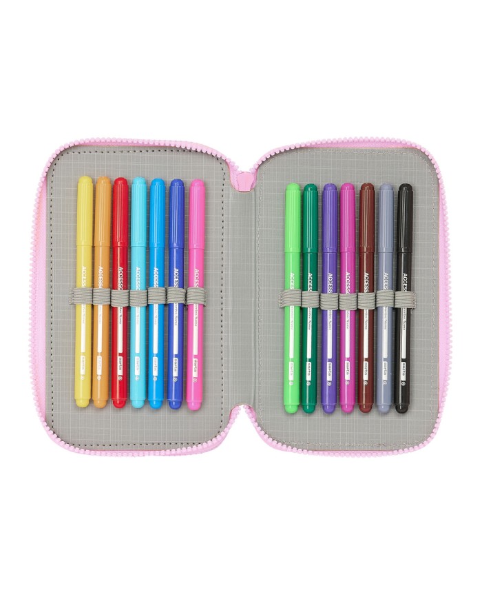 Plumier Triplo Frozen Cool days Violetta Blu cielo 12,5 x 19,5 x 5,5 cm 36 Pezzi Plumier Triplo Frozen Cool days Violetta Blu cielo 12,5 x 19,5 x 5,5 cm 36 Pezzi