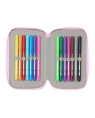 Plumier Triplo Frozen Cool days Violetta Blu cielo 12,5 x 19,5 x 5,5 cm 36 Pezzi Plumier Triplo Frozen Cool days Violetta Blu cielo 12,5 x 19,5 x 5,5 cm 36 Pezzi