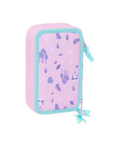Plumier Triplo Frozen Cool days Violetta Blu cielo 12,5 x 19,5 x 5,5 cm 36 Pezzi