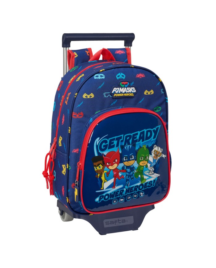 Trolley per la Scuola PJ Masks Ready Blu Marino 26 x 34 x 11 cm Trolley per la Scuola PJ Masks Ready Blu Marino 26 x 34 x 11 cm