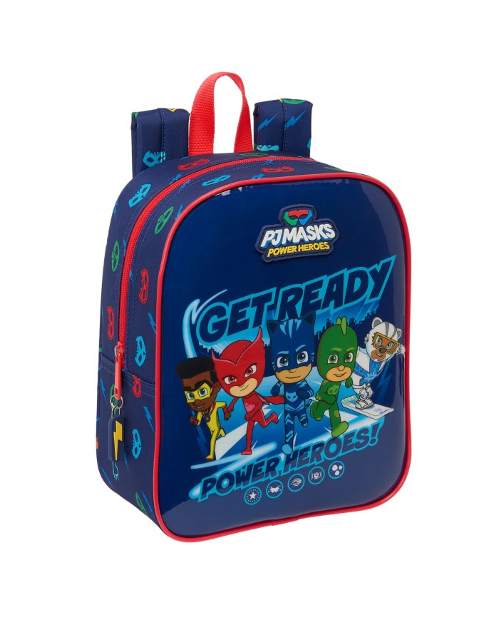 Zaino Scuola PJ Masks Ready Blu Marino 22 x 27 x 10 cm Zaino Scuola PJ Masks Ready Blu Marino 22 x 27 x 10 cm