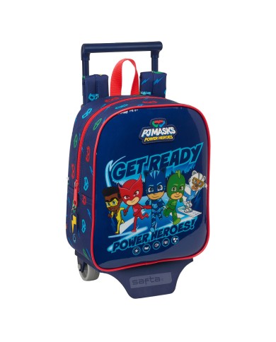 Trolley per la Scuola PJ Masks Ready Blu Marino 22 x 27 x 10 cm Trolley per la Scuola PJ Masks Ready Blu Marino 22 x 27 x 10 cm