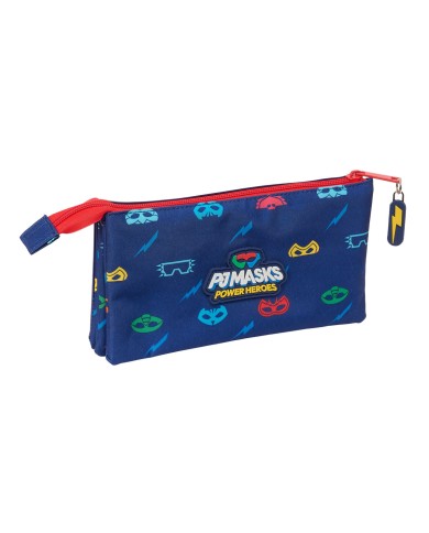 Portaoggetti Triplo PJ Masks Ready Blu Marino 22 x 12 x 3 cm