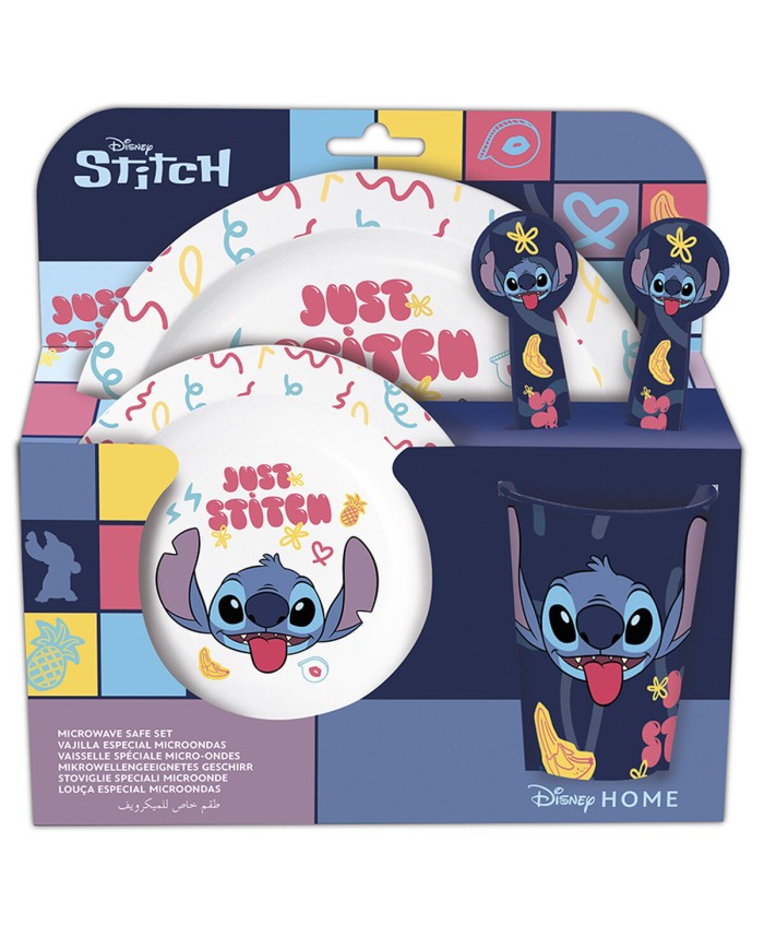 Set di stoviglie per bambini Stitch Sweet Per bambini (5 Pezzi) Set di stoviglie per bambini Stitch Sweet Per bambini (5 Pezzi)