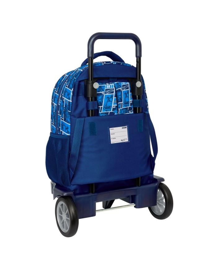 Trolley per la Scuola Hot Wheels Sonny Blu Marino 33 x 45 x 22 cm Trolley per la Scuola Hot Wheels Sonny Blu Marino 33 x 45 x 22 cm