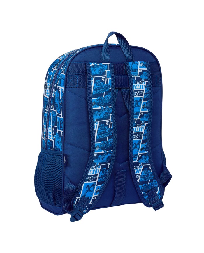 Zaino Scuola Hot Wheels Sonny Blu Marino 32 x 42 x 14 cm Zaino Scuola Hot Wheels Sonny Blu Marino 32 x 42 x 14 cm