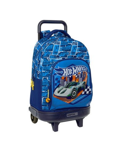 Trolley per la Scuola Hot Wheels Sonny Blu Marino 33 x 45 x 22 cm Trolley per la Scuola Hot Wheels Sonny Blu Marino 33 x 45 x 22 cm