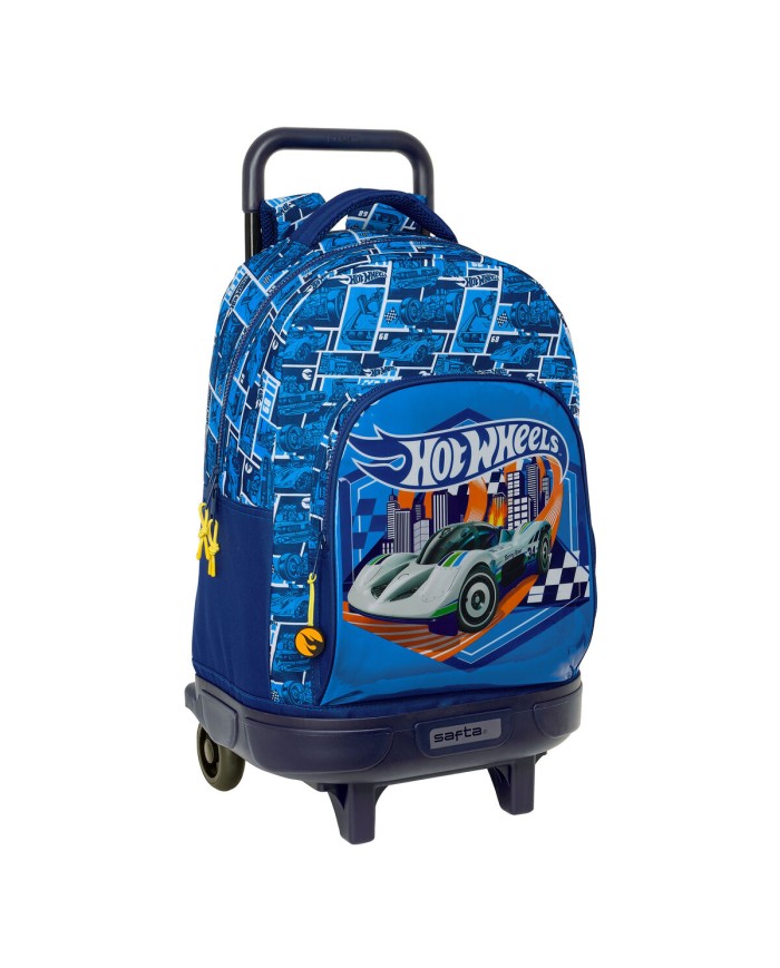 Trolley per la Scuola Hot Wheels Sonny Blu Marino 33 x 45 x 22 cm Trolley per la Scuola Hot Wheels Sonny Blu Marino 33 x 45 x 22 cm