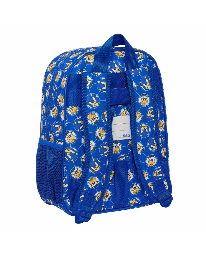 Zaino Scuola Sonic Prime Azzurro 26 x 34 x 11 cm