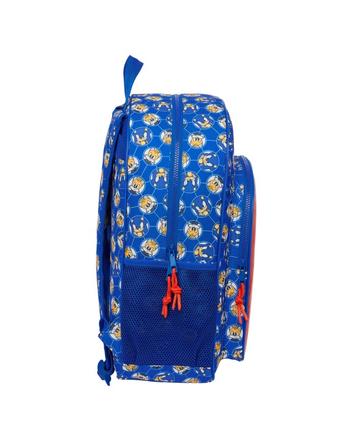 Zaino Scuola Sonic Prime Azzurro 33 x 42 x 14 cm