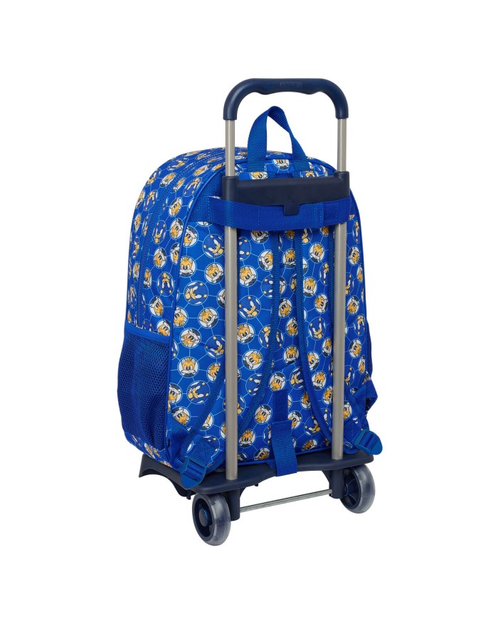 Trolley per la Scuola Sonic Prime Azzurro 33 x 42 x 14 cm
