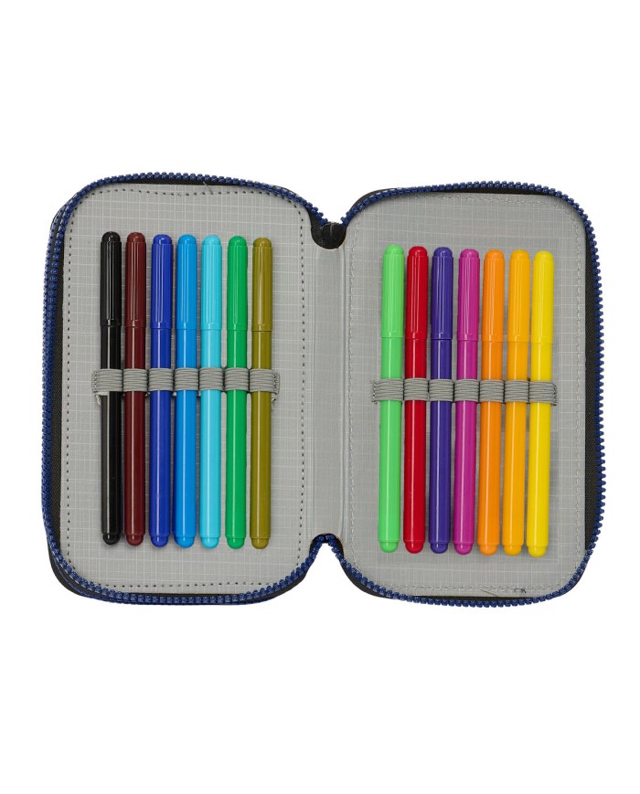 Plumier Triplo Naruto Ninja Azzurro Nero 12,5 x 19,5 x 5,5 cm 36 Pezzi Plumier Triplo Naruto Ninja Azzurro Nero 12,5 x 19,5 x 5,5 cm 36 Pezzi