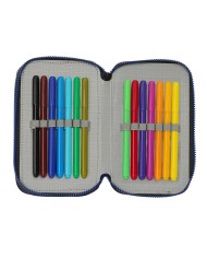 Plumier Triplo Naruto Ninja Azzurro Nero 12,5 x 19,5 x 5,5 cm 36 Pezzi Plumier Triplo Naruto Ninja Azzurro Nero 12,5 x 19,5 x 5,5 cm 36 Pezzi