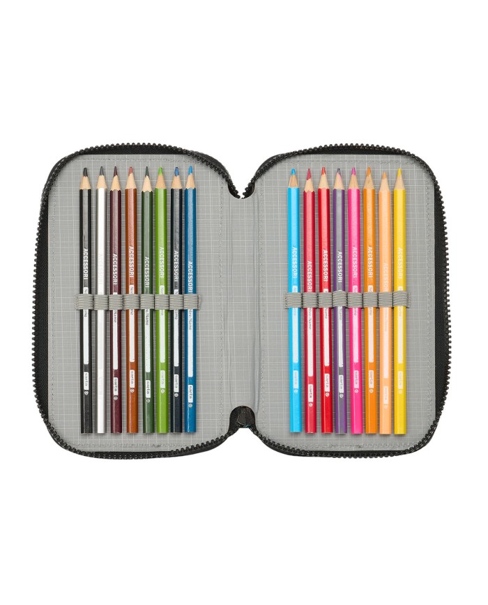 Plumier Triplo Teenage Mutant Ninja Turtles Nero Grigio 12,5 x 19,5 x 5,5 cm 36 Pezzi Plumier Triplo Teenage Mutant Ninja Turtles Nero Grigio 12,5 x 19,5 x 5,5 cm 36 Pezzi