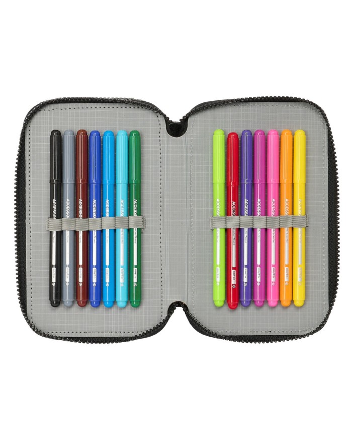 Plumier Triplo Teenage Mutant Ninja Turtles Nero Grigio 12,5 x 19,5 x 5,5 cm 36 Pezzi Plumier Triplo Teenage Mutant Ninja Turtles Nero Grigio 12,5 x 19,5 x 5,5 cm 36 Pezzi