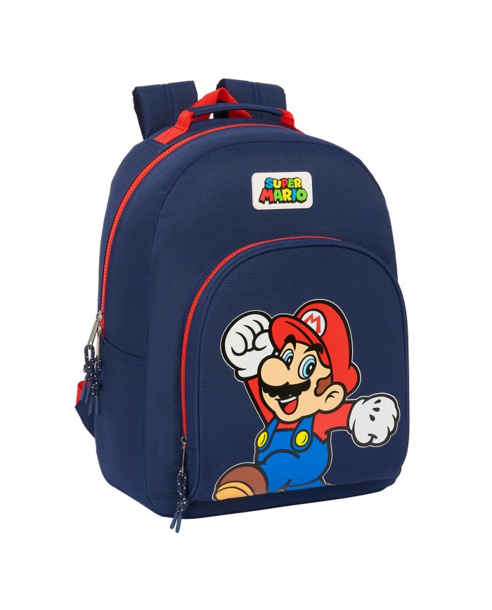 Zaino Scuola Super Mario World Blu Marino 32 x 42 x 15 cm Zaino Scuola Super Mario World Blu Marino 32 x 42 x 15 cm