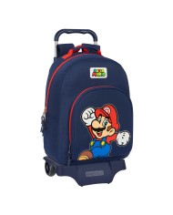 Trolley per la Scuola Super Mario World Blu Marino 32 x 42 x 15 cm Trolley per la Scuola Super Mario World Blu Marino 32 x 42 x 15 cm