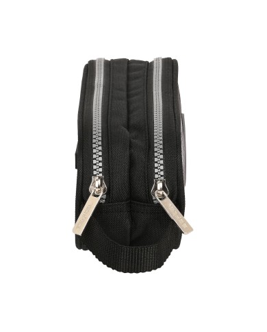 Astuccio Scuola Safta Stone Nero 21 x 8 x 6 cm