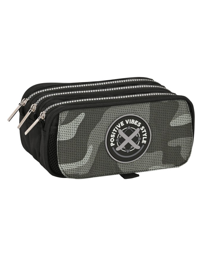 Astuccio Scuola Safta Stone Nero 21,5 x 10 x 8 cm Astuccio Scuola Safta Stone Nero 21,5 x 10 x 8 cm