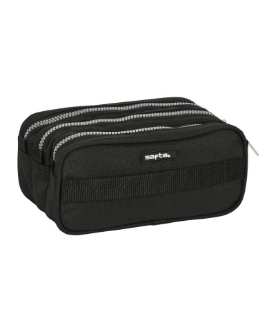 Astuccio Scuola Safta Stone Nero 21,5 x 10 x 8 cm