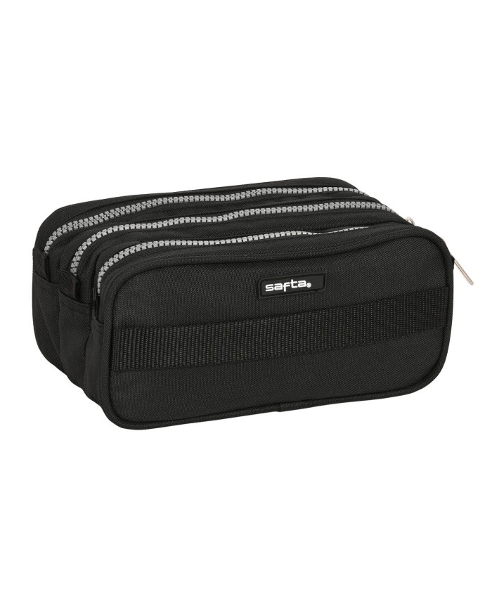 Astuccio Scuola Safta Stone Nero 21,5 x 10 x 8 cm Astuccio Scuola Safta Stone Nero 21,5 x 10 x 8 cm