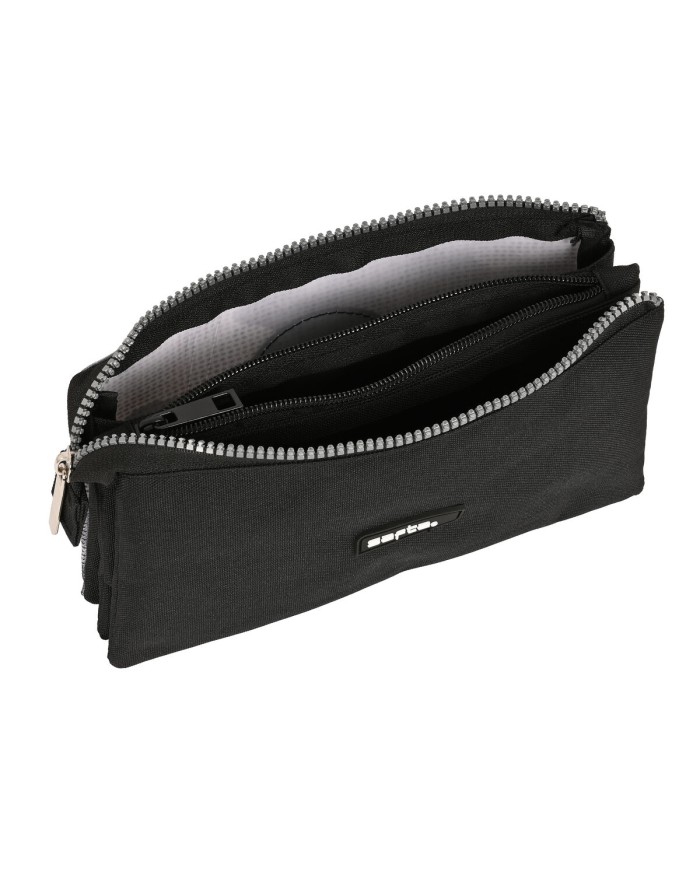 Astuccio Scuola Safta Stone Nero 22 x 12 x 3 cm Astuccio Scuola Safta Stone Nero 22 x 12 x 3 cm