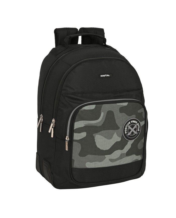 Zaino Scuola Safta Stone Nero 32 x 42 x 15 cm Zaino Scuola Safta Stone Nero 32 x 42 x 15 cm