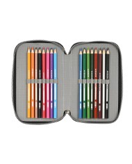 Astuccio per la Scuola con Accessori Safta Stone Nero 12.5 x 19.5 x 5.5 cm 36 Pezzi Astuccio per la Scuola con Accessori Safta Stone Nero 12.5 x 19.5 x 5.5 cm 36 Pezzi