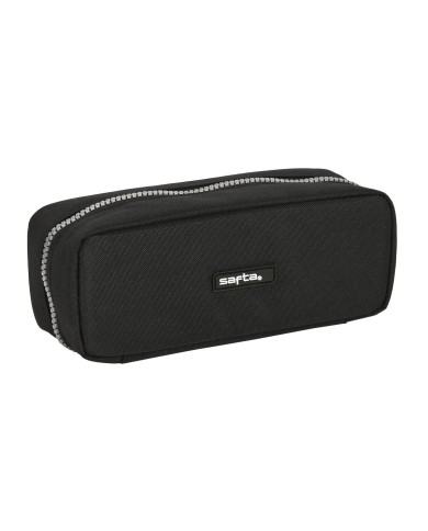 Astuccio Scuola Safta Stone Nero 21 x 8 x 8 cm