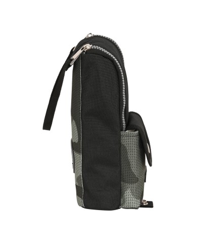 Astuccio Scuola Safta Stone Nero 6 x 21 x 6 cm