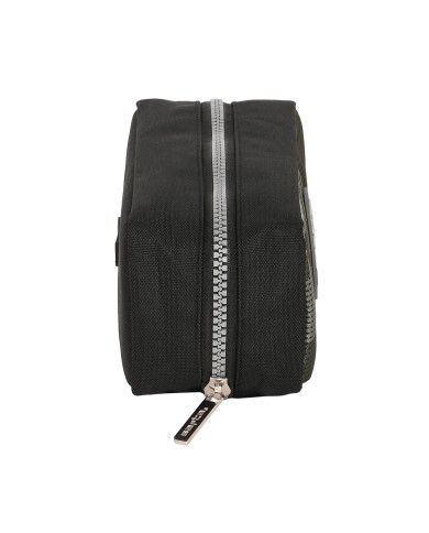 Astuccio Scuola Safta Stone Nero 21 x 8 x 8 cm