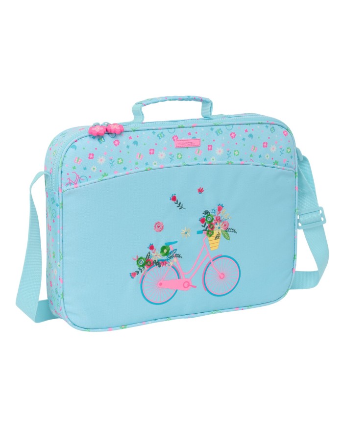 Borsa per la scuola Safta Bicicleta Azzurro 38 x 28 x 6 cm Borsa per la scuola Safta Bicicleta Azzurro 38 x 28 x 6 cm
